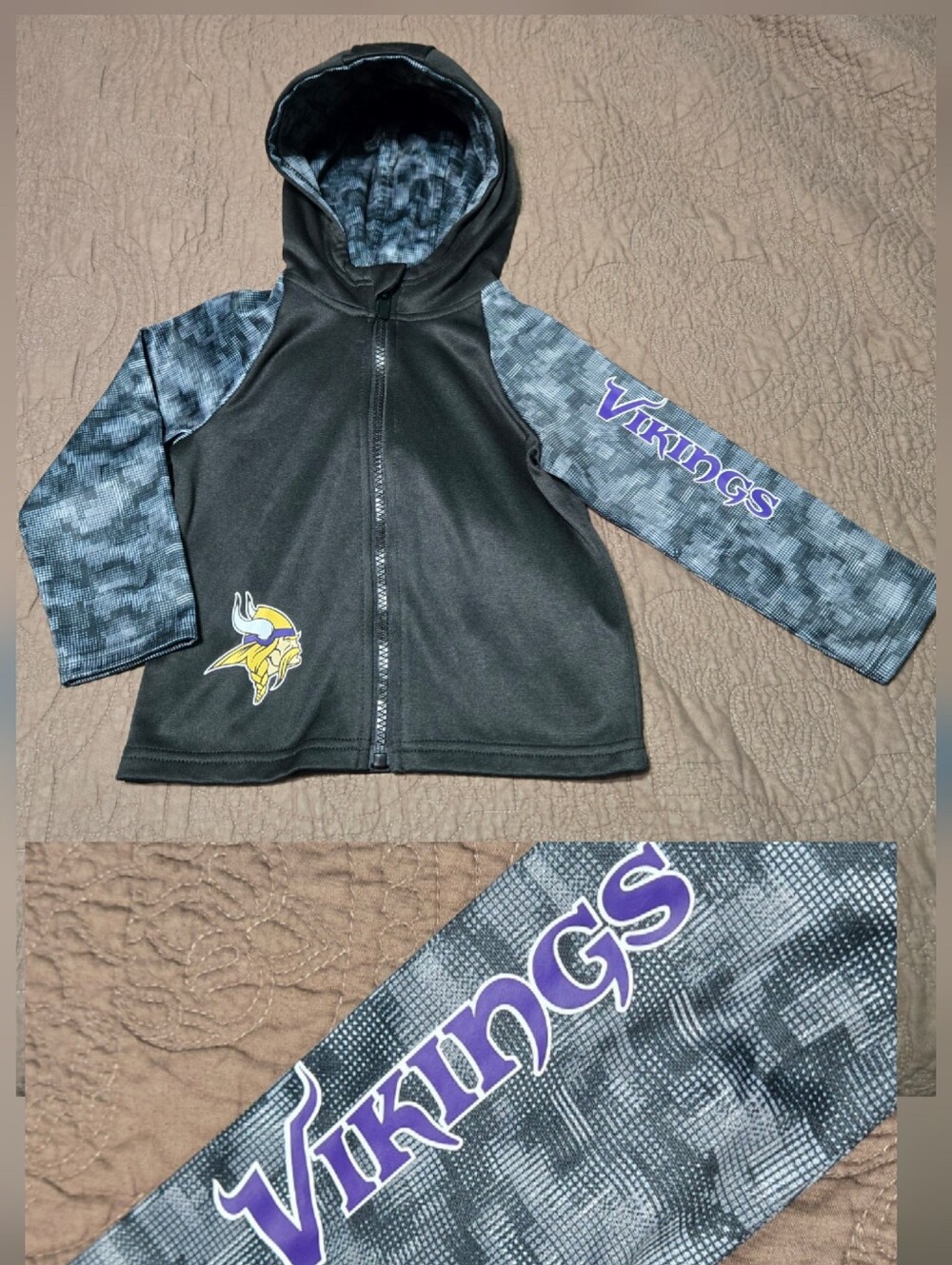 NFL Minnesota Vikings Youth Jacket, toddler coat 2T